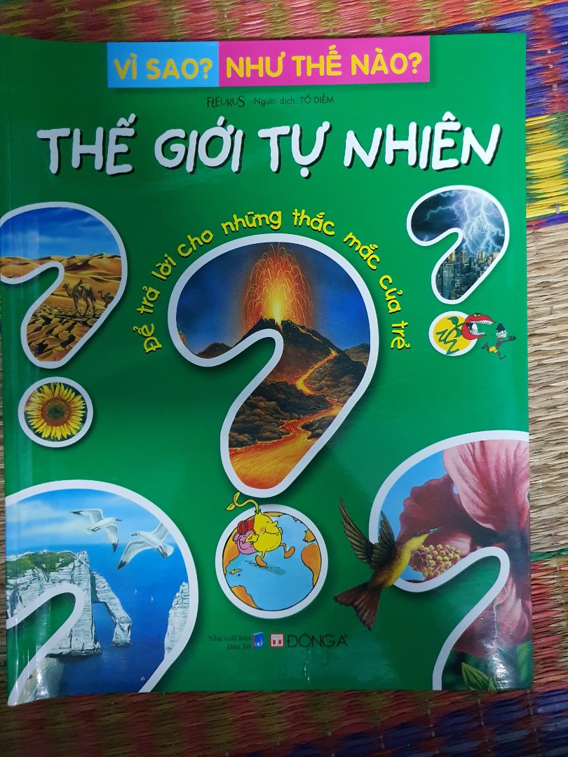 - Sách hay, bổ ích, cung cấp kiến thức đa dạng cho trẻ em và người lớn. 
- Sách bìa cứng vừa, giấy in màu bóng, gáy sách chắn chắn. 
- Tiki giao hàng nhanh, sách còn mới.