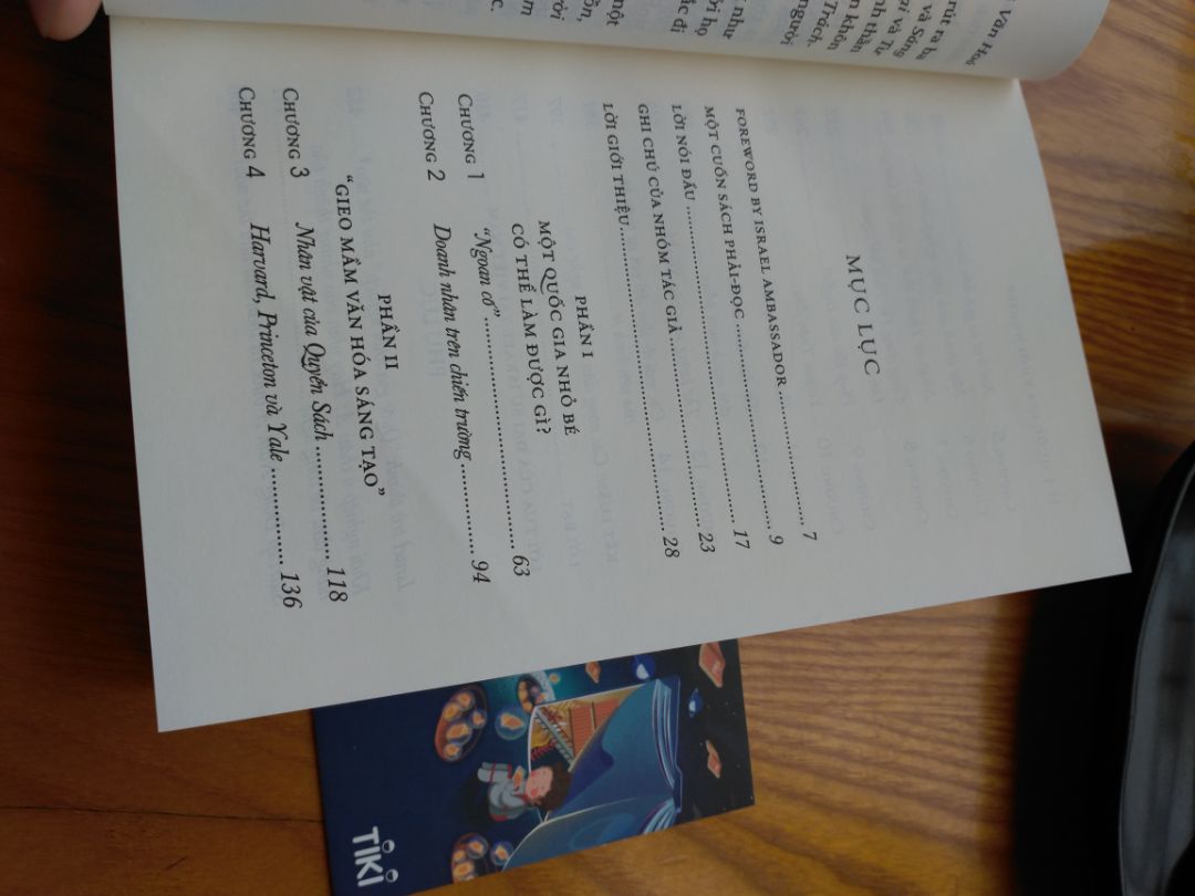 - Về Tiki: giao hàng nhanh, đóng gói cẩn thận.
- Về sản phẩm: Sách dẫn chứng chi tiết, chia mục rõ ràng. Nội dung sách siêu hay, thực tế, giúp ta hình dung được sự thành công của 1 đất nước nhỏ bé. Nếu bạn nào đang kinh doanh như mình, khi gặp khó khăn hãy nhớ đến quyển sách này, nó có tác dụng thúc đẩy tinh thần khá mạnh. Người thật việc thật chứ ko phải là sách self help thông thường đâu ạ. Trân trọng!