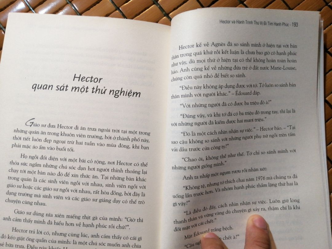 Nội dung thì rất hay, có nhiều bài học trong đó mặc dù mất đoạn kết luận. 
Nhưng đến phần quan trọng nhất từ trang 174 đến 193 thì bị mất. Lần đầu tiên mua trên Tiki bị lỗi như thế này. Nên cảm thấy rất không hài lòng.