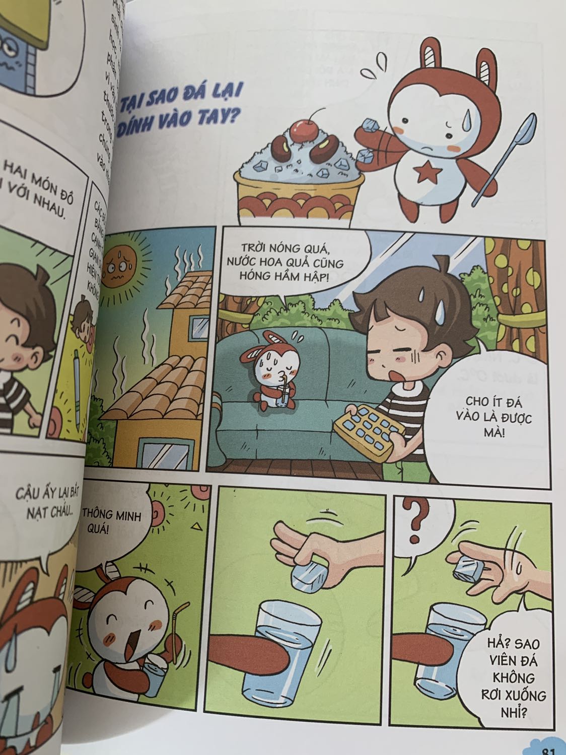 Những câu hỏi được giải đáp sinh động bằng những câu chuyến ngắn dí dỏm làm bé đọc và nhớ lâu hơn. Có những câu hỏi mà người lớn còn chưa biết nè!