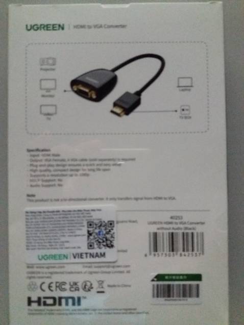 Mới gắn vào, thấy lên hình là ok rồi.