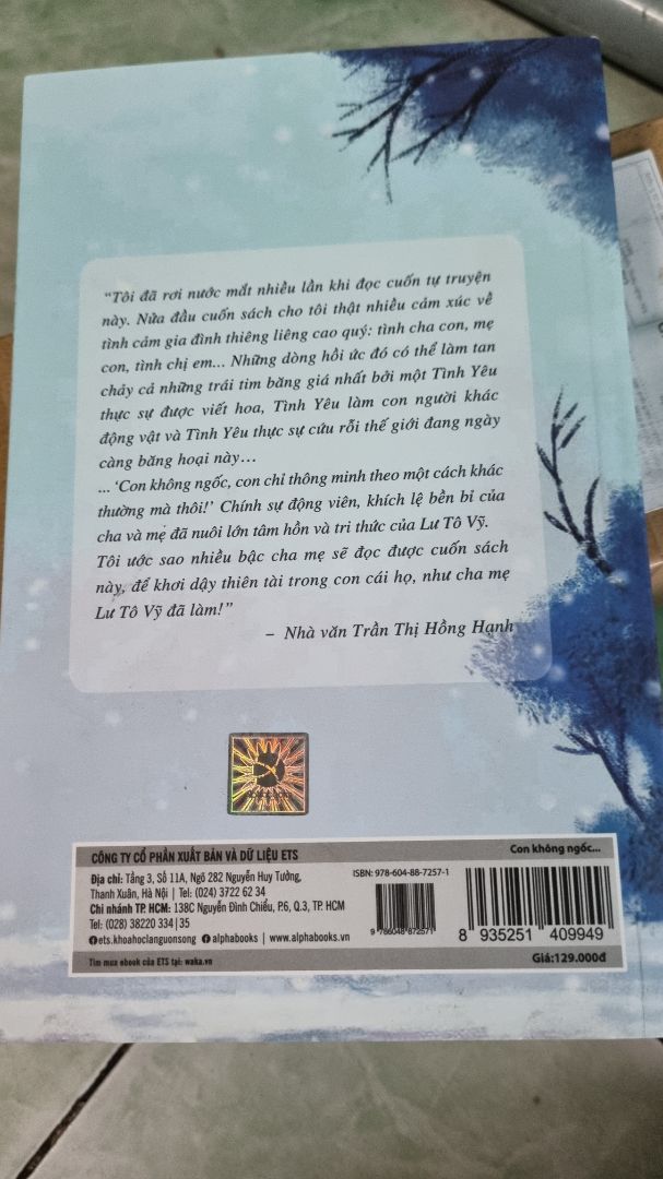 Tên sách hấp dẫn, đọc thử trên *** thấy thích là mua, được lúc giảm giá nữa, đóng gói kĩ, giao hàng nhanh