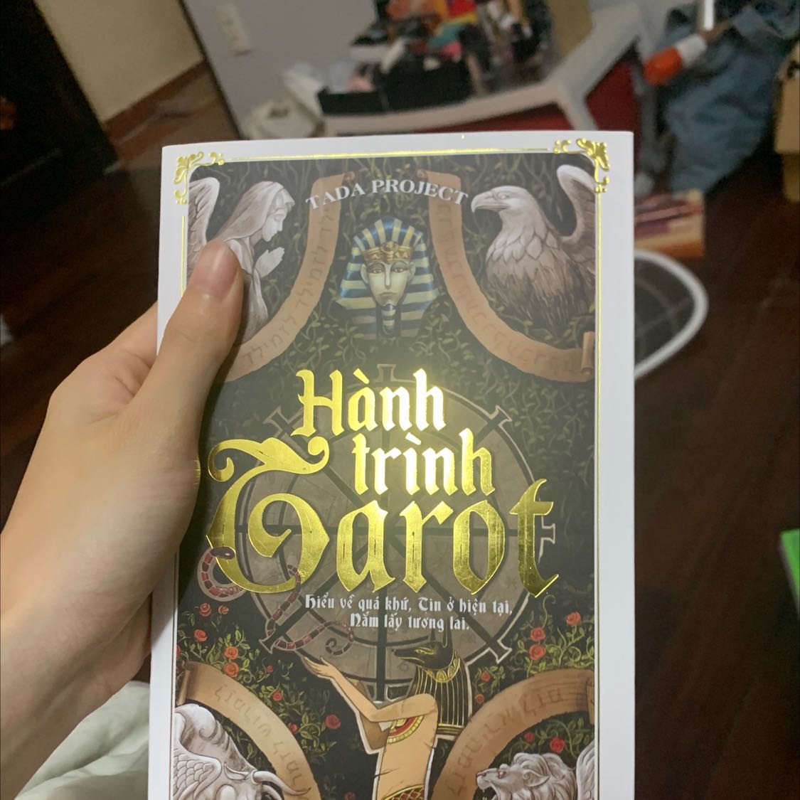 Sách đuợc bọc kiếng đẹp. Nội dung giải thích và hướng dẫn coi thông điệp của các lá bài. Chữ in màu xanh khiến mình hơi khó chịu