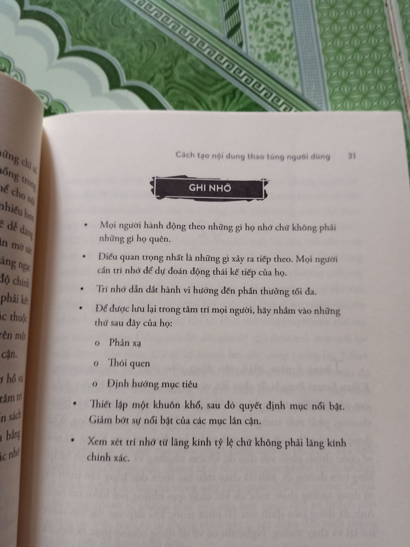 sách hay, nội dung bổ ích mặc dù không nhiều các ví dụ thực tế nhưng có những thông tin hữu ích, trình bày rõ ràng, mạch lạc. Dù vậy vẫn cần bản thân phải phản tư nhiều để thật sự nắm rõ và vận dụng vào thực tế.
