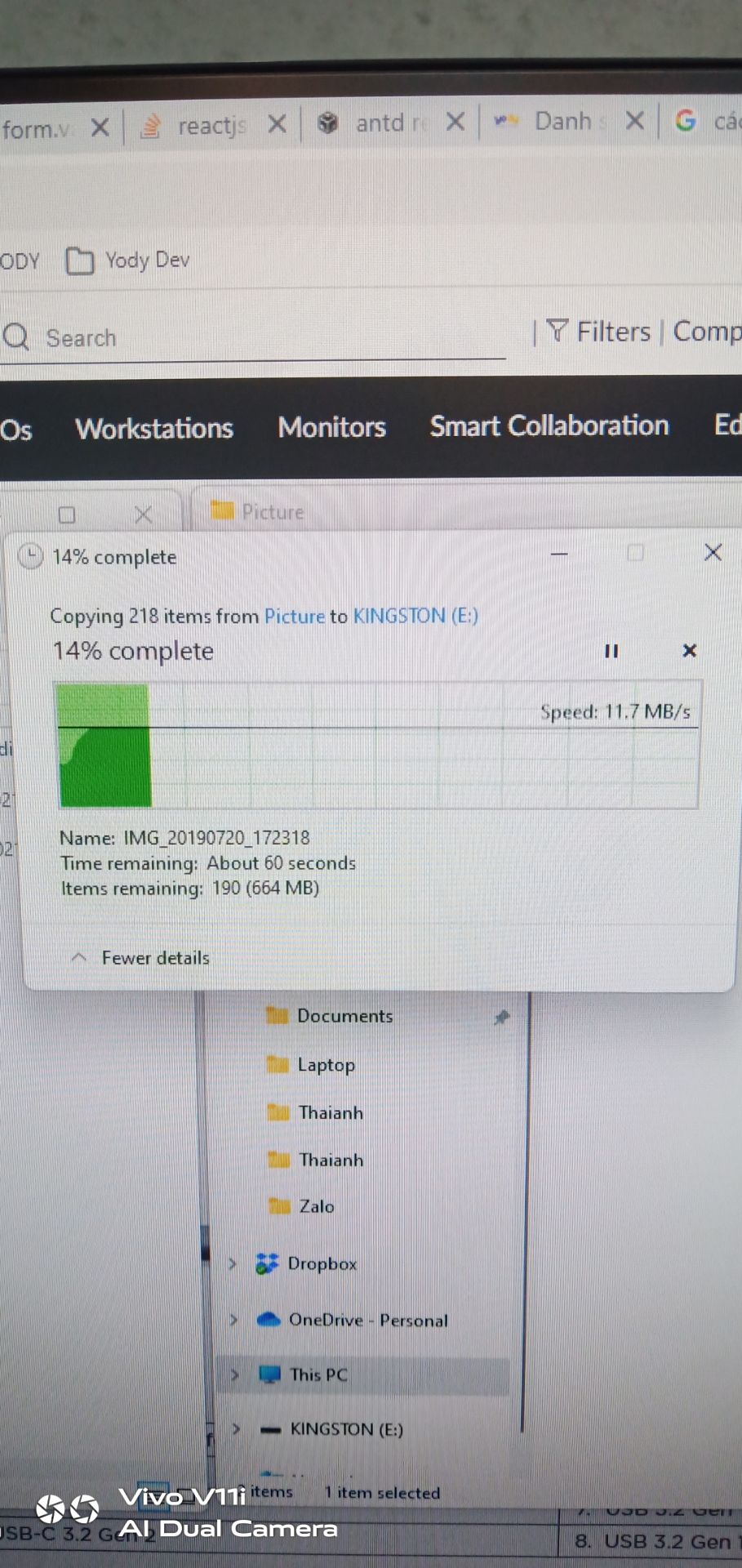 - Giao hàng nhanh: hơn 1 ngày đã nhận được hàng
- Sản phẩm nguyên hộp, có tem nhập khẩu.
- Mới *** thử 2 lần: Copy từ SSD laptop -> USB: tốc độ 11->17MB/s
Copy từ USB-> SSD laptop: tốc độ 80->300MB/s 
=> Sản phẩm tốt. - Giao hàng nhanh: hơn 1 ngày đã nhận được hàng
- Sản phẩm nguyên hộp, có tem nhập khẩu.
- Mới *** thử 2 lần: Copy từ SSD laptop -> USB: tốc độ 11->17MB/s
Copy từ USB-> SSD laptop: tốc độ 80->300MB/s 
=> Sản phẩm tốt.