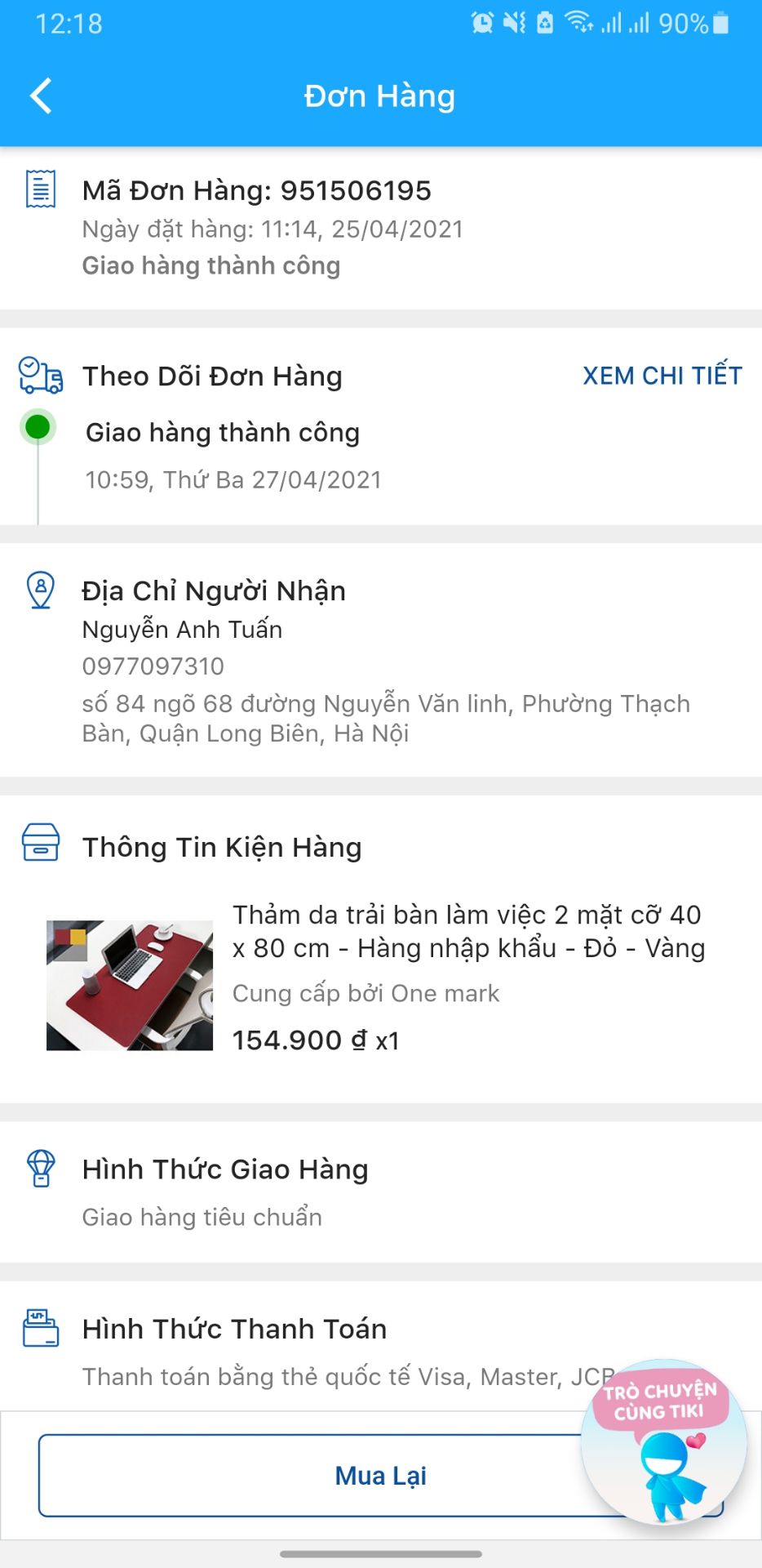 giao nhầm cho mình rồi, mình mua đỏ vàng, giao đỏ đen. giá 2 cái khác nhau mà