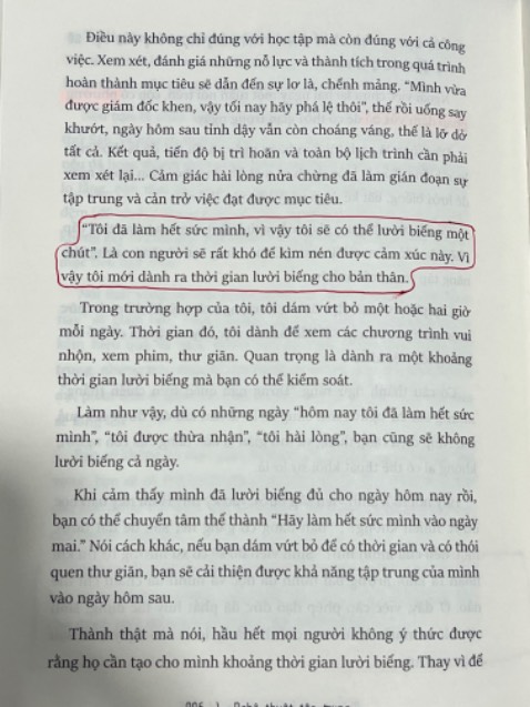 Nhiều bài học hay, như học về tâm lý, bộ não, bạn nào quan tâm đến hành vi hằng ngày thì có thể kham khảo. Ngoài ra sách nói về phương pháp nhiều, áp dụng được ngay.
