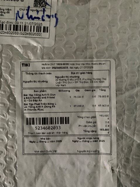 Đổi cho mình quyển lớp 6, giao nhầm lớp 5 rồi