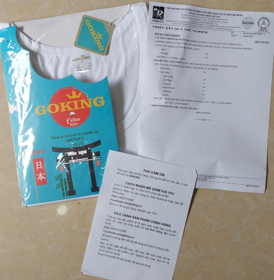 Biết thương hiệu Goking lâu lắm rồi mà giờ đi làm mới có tiền mua xài. Áo wash này giá hơi cao nhưng đáng tiền vì rất đẹp độc. Áo ba lỗ thì giá hợp lý.