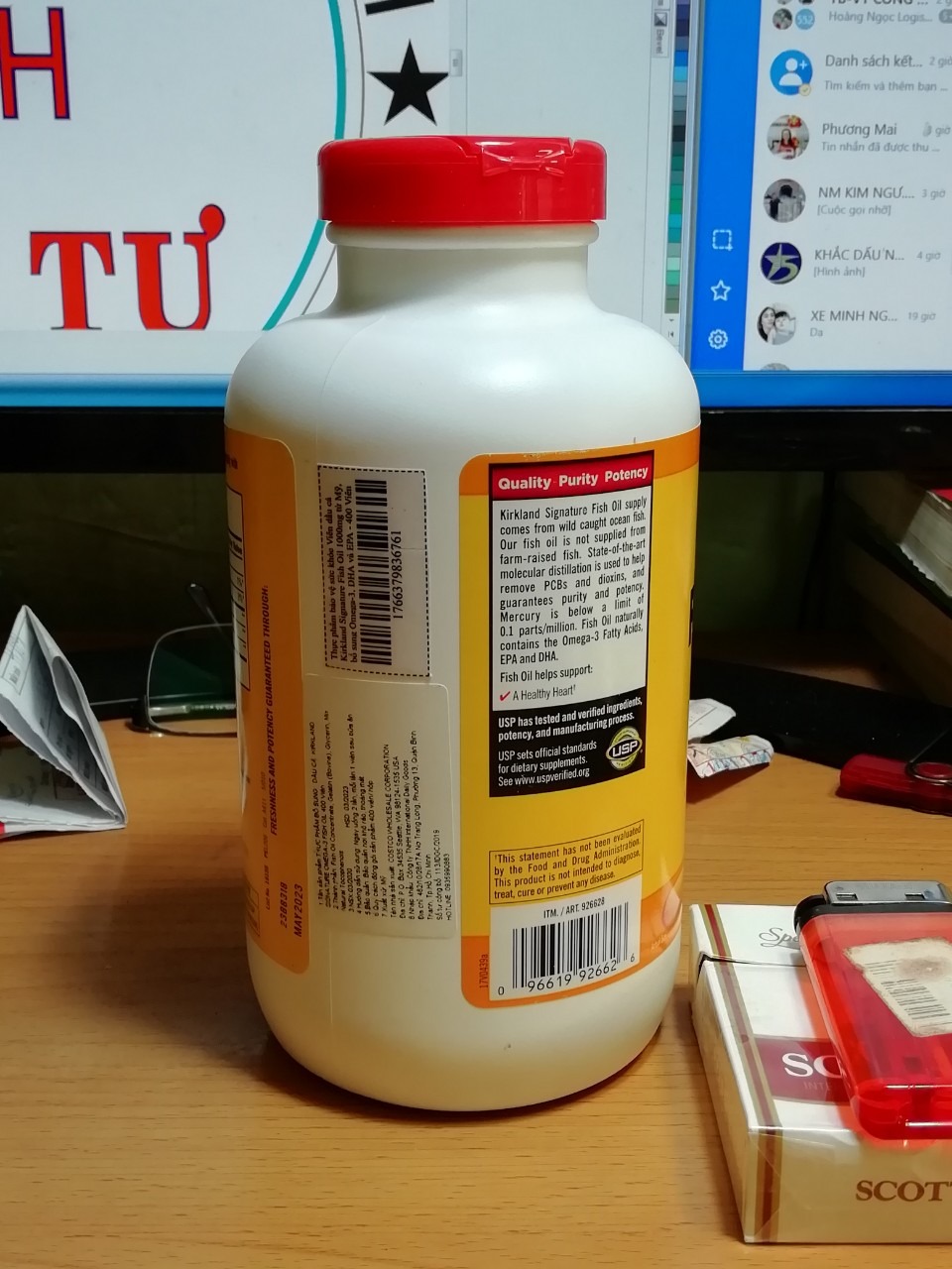 SẢN PHẨM CHÍNH HÃNG, MÌNH ĐÃ *** MÃ UPC - INDEX, HÀNG CỦA MỸ. MÌNH RẤT ƯNG Ý VỀ SẢN PHẨM, GIAO HÀNG NHANH CHÓNG. LÚC MÌNH XEM THÌ THẤY SHOP CÒN ĐÚNG 1 SP, SAU KHI XÁC NHẬN MUA THÌ CHƯA TỚI 5 PHÚT ĐÃ NHẬN ĐƯỢC THÔNG BÁO XÁC NHẬN CỦA SHOP. TỪ LÚC ĐẶT MUA ĐẾN KHI NHẬN HÀNG CHƯA TỚI 24h DÙ MÌNH Ở XA. THANKS SHOP.