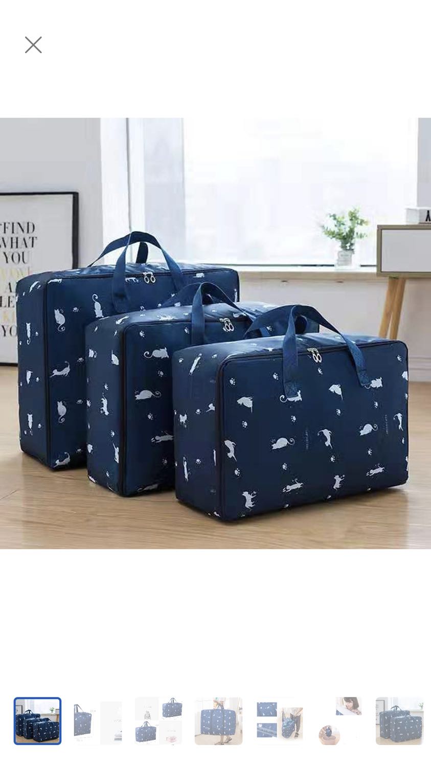 3 cái túi này rất to, đựng được khá nhiều đồ. Chất liệu chắc chắn, màu y hình, đẹp. Tuy nhiên không có quai vòng xuống tận đáy như hình, cũng không có phần để xỏ vào tay kéo va li như trong hình đâu nhé. Trừ 1* mục này, còn thì nói chung sản phẩm ok.