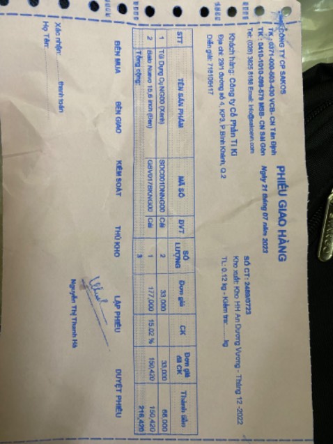 (*) Đánh giá không tính điểm
Tôi đặt 2 túi dụng cụ NG00 mà giao chỉ có một cái. Mong bên TIKi giải quyết sớm giúp khách hàng.