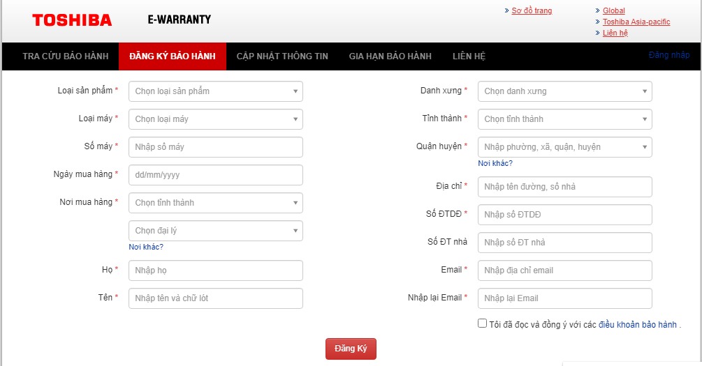 Mẫu mã sản phẩm đẹp. Chưa sử dụng nên chưa biết chất lượng. Hy vọng nồi cơm điện Toshiba tốt như mong đợi. Có kèm theo cuốn HDSD, tôi làm theo hướng dẫn ở phần Đăng ký bảo hành, nhưng có một số nội dung nếu bên bán hàng không hướng dẫn cụ thể thì không biết khai như thế nào:
1. Nhập số máy: xem số máy theo hướng dẫn trên trang web Toshiba khác thì không thấy có hình ảnh tương tự như sản phẩm Tiki giao.
2. Ngày mua hàng: có phải là nhập ngày Tiki giao hàng hay không ?
3. Nơi mua hàng: không biết chọn tỉnh thành nào cho phù hợp.
Tôi thử vào xem thông tin về sản phẩm trên trang web Toshiba nhưng không được.
Có hình ảnh kèm theo. Mẫu mã sản phẩm đẹp. Chưa sử dụng nên chưa biết chất lượng. Hy vọng nồi cơm điện Toshiba tốt như mong đợi. Có kèm theo cuốn HDSD, tôi làm theo hướng dẫn ở phần Đăng ký bảo hành, nhưng có một số nội dung nếu bên bán hàng không hướng dẫn cụ thể thì không biết khai như thế nào:
1. Nhập số máy: xem số máy theo hướng dẫn trên trang web Toshiba khác thì không thấy có hình ảnh tương tự như sản phẩm Tiki giao.
2. Ngày mua hàng: có phải là nhập ngày Tiki giao hàng hay không ?
3. Nơi mua hàng: không biết chọn tỉnh thành nào cho phù hợp.
Tôi thử vào xem thông tin về sản phẩm trên trang web Toshiba nhưng không được.
Có hình ảnh kèm theo.