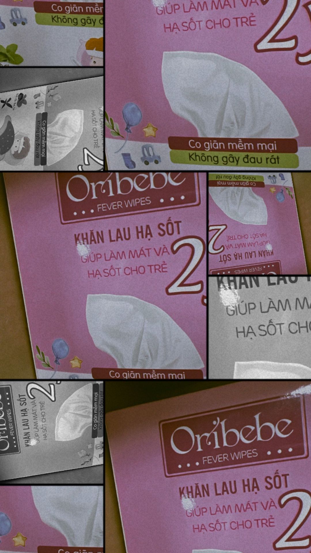 thấy quảng cáo cũng ok phết nên mua về thử, dùng trong lúc bé đang sốt cũng tiện lắm nha, dùng xong quăng luôn ko cần phải rửa phơi lại