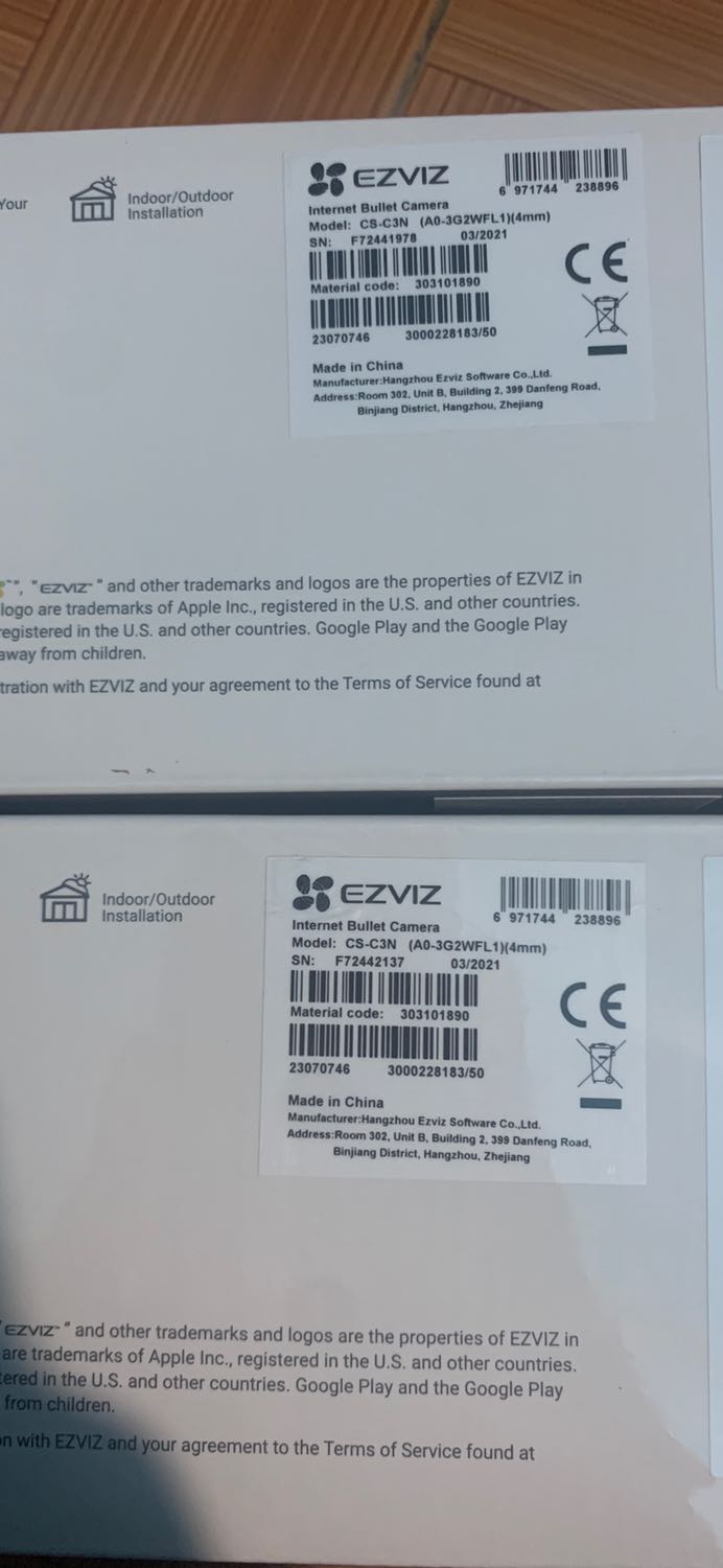 Đã nhận được sản phẩm 2 bộ camera ezviz Cs-c3n mới nguyên đai nguyên kiện chính hãng, shop uy tín, giao hàng nhanh, gói cẩn thận nói chung rất OK. Thanks shop và Tiki….