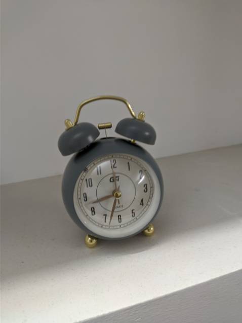 đồng hồ nhỏ xinh lắm ạ. nhỏ mà kêu rõ to, có đèn nữa chứ.