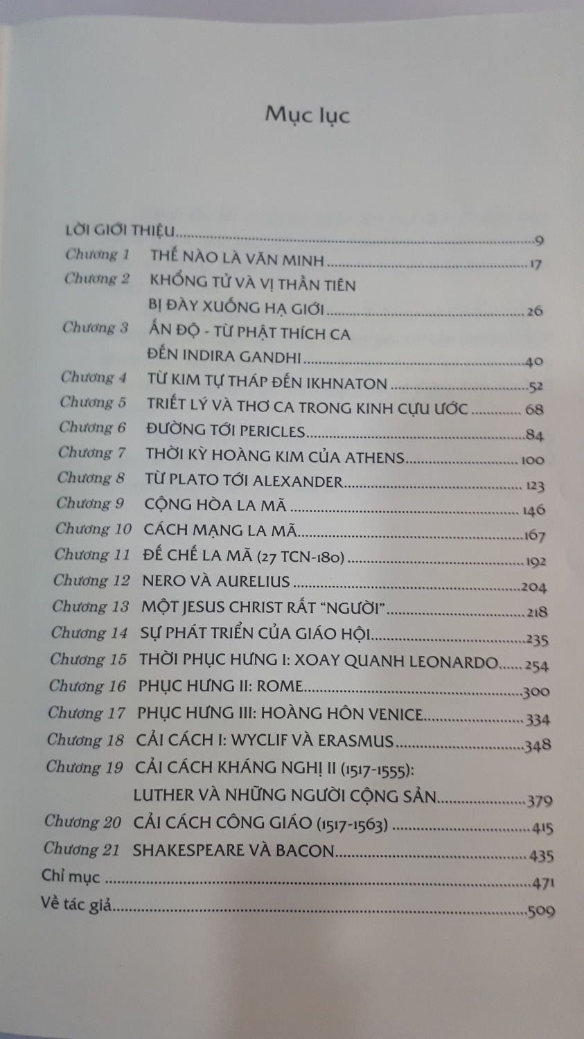 Nhà xuất bản nhã nam và thế giới *** khi cho ra đời một cuốn sách khiếm khuyết nặng! Mục lục sách ghi có hơn 500 trang nhưng thực tế sách chỉ có 470 trang, thiếu hẳn phần Chỉ mục và Về tác giả! Điều không trung thực này làm giá trị của sách giảm đi rất nhiều. Đề nghị Tiki nói lại với nxb để đổi lại cho độc giả. 
(Đính kèm hai hình trang Mục lục và trang cuối cùng)