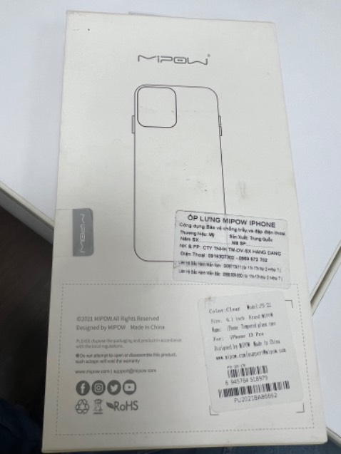 Hàng cũ, ố màu. Đề nghị trả lại hàng!