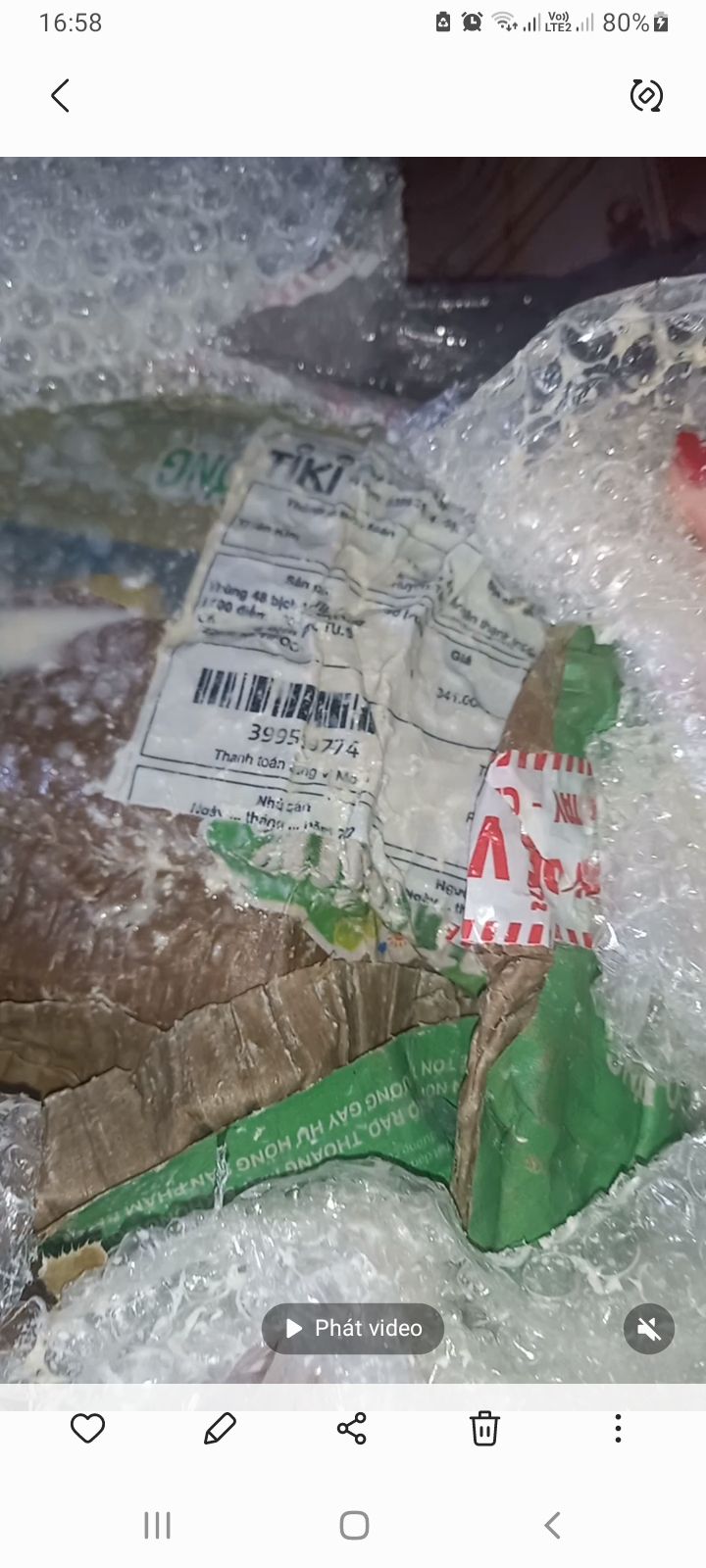 đóng gói kĩ nhưng giao tới đã bị bể ít bịch và thối hàng hóa