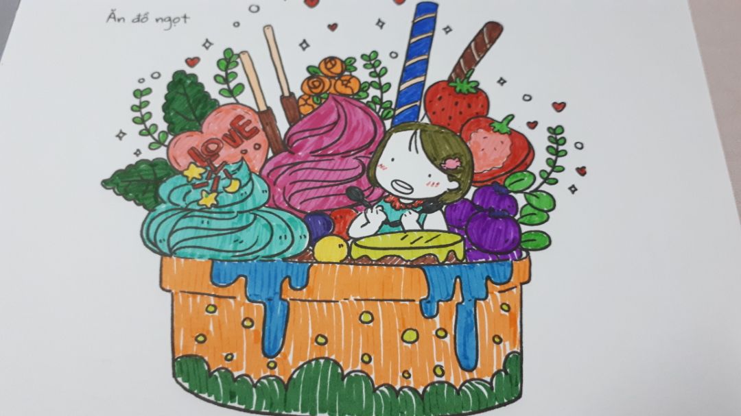 giấy rất dày xịn sò. Hình vẽ cute hột me rất hợp với những bạn iu sự dễ thương. tô bút sáp bút chì ko đc nhé mn bút lông thì tô lên màu đc nhưng cũng ko đều màu cho lắm. nói chug hàng rẻ mà đẹp :) . mong là sẽ có nhiều quyển sách hay như vầy. 96 trang ko biết tô khi nào mới hết ^^