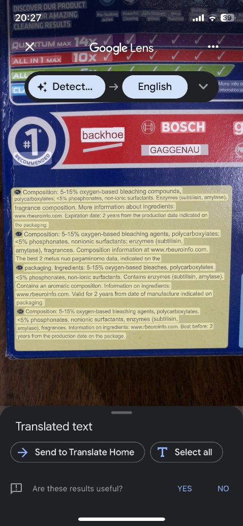 Giao hàng hết hạn. Viên rửa đã bị chảy nước