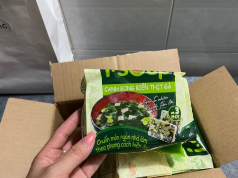 Gói hàng đẹp, gọn. Sản phẩm chất lượng, siêu nhanh cho những ngày bận rộn, ăn cùng mì gói rất ngon nhen. Tặng Shop 5 sao🍀🍀🍀