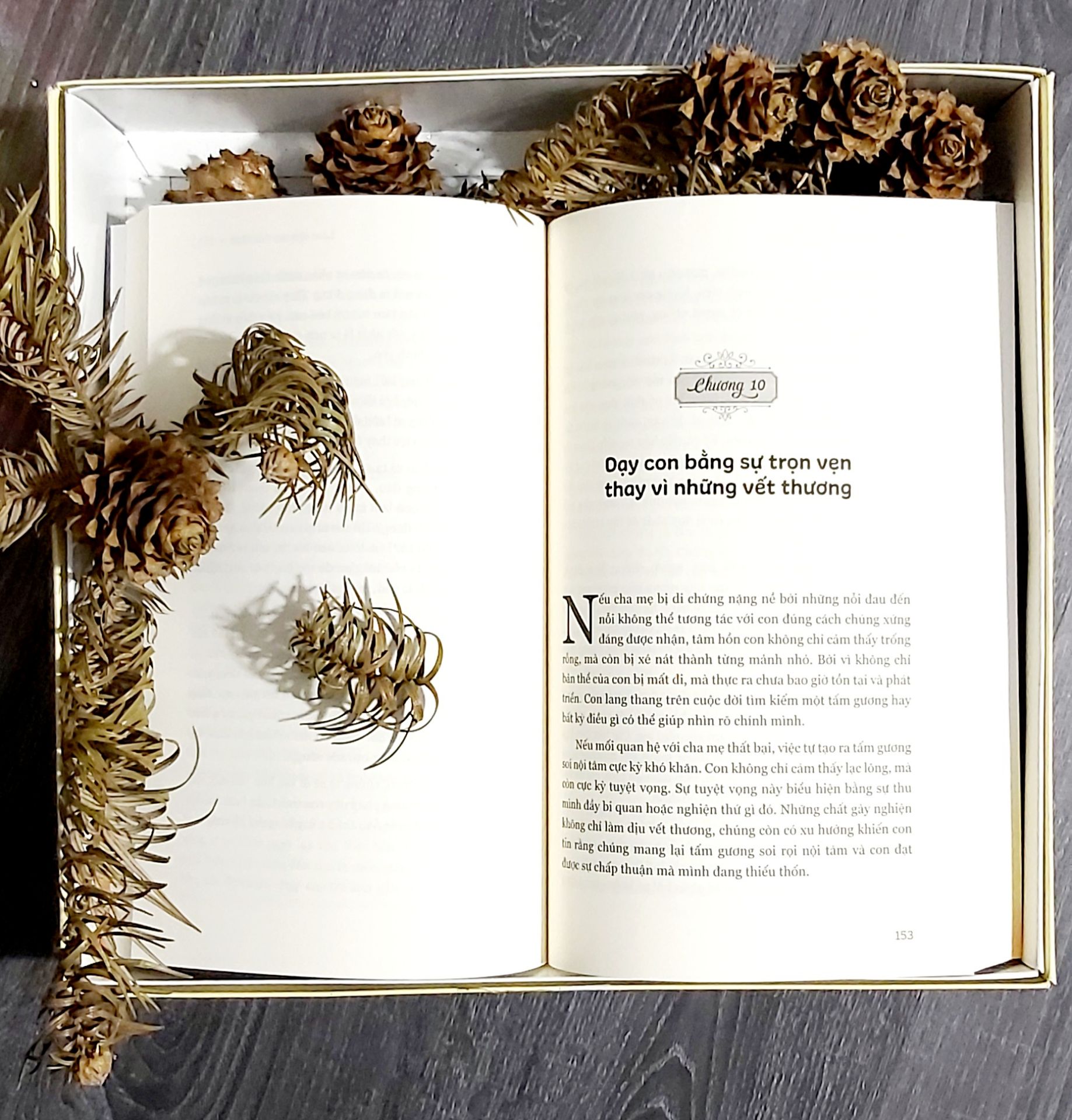 Nếu cha mẹ đã áp dụng nhiều bí quyết trong nuôi dạy con mà không đem lại hiệu quả thì cuốn sách này giải thích dễ hiểu và rõ ràng về nguyên nhân không hiệu quả đó: tất cả đều xuất phát từ nơi khởi nguồn của rắc rối – sự vô minh. Cuốn sách cũng chỉ rõ, dạy con trong tỉnh thức không dành cho những người yếu tim, vì phương pháp này đòi hỏi ta phải dũng cảm thoát ra khỏi căn nguyên của những đau đớn về tinh thần, nhờ đó ta có thể củng cố mối quan hệ với con trong lãnh địa của sự thiêng liêng, và ở nơi đó, con là cộng sự tinh thần, thậm chí là người dẫn đường, giúp ta chuyển hóa tinh thần. Chỉ khi ta dũng cảm để bản thân thoải mái tiếp cận với lãnh địa chưa biết đó để thay đổi và phát triển bản thân, ta mới có thể nuôi dạy con trở thành thực thế trọn vẹn và khỏe mạnh. Cuốn sách chính là “thánh kinh" đối với tất cả các bậc cha mẹ thời nay – những người tận tâm nuôi dạy những đứa con của tương lai.