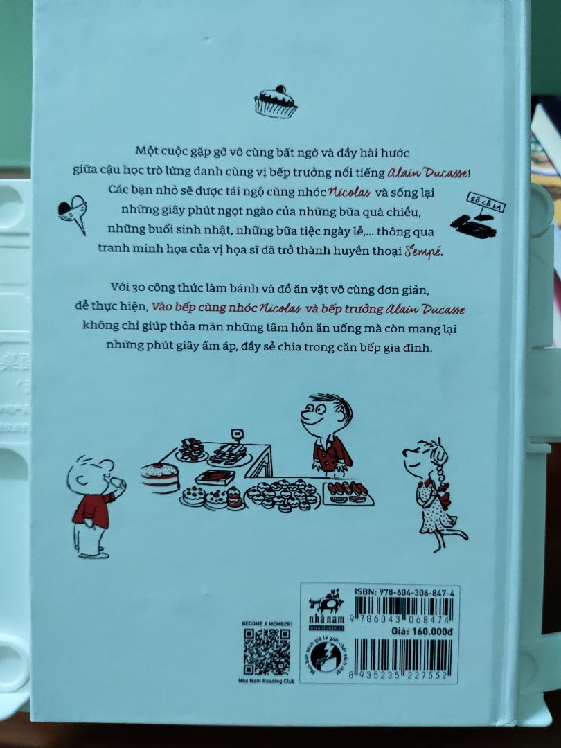 Mình mua để sưu tầm truyện Nhóc Nicolas thôi nhưng thật sự ấn tượng bởi các công thức nấu ăn hay ho trong sách.