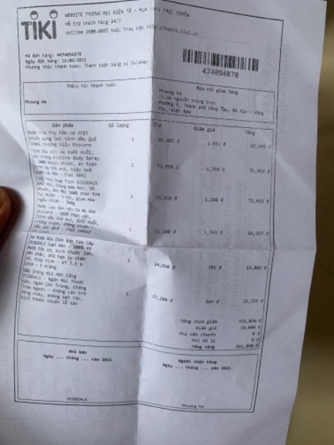 Giao thiếu hàng, đề nghị giao bổ sung đầy đủ.