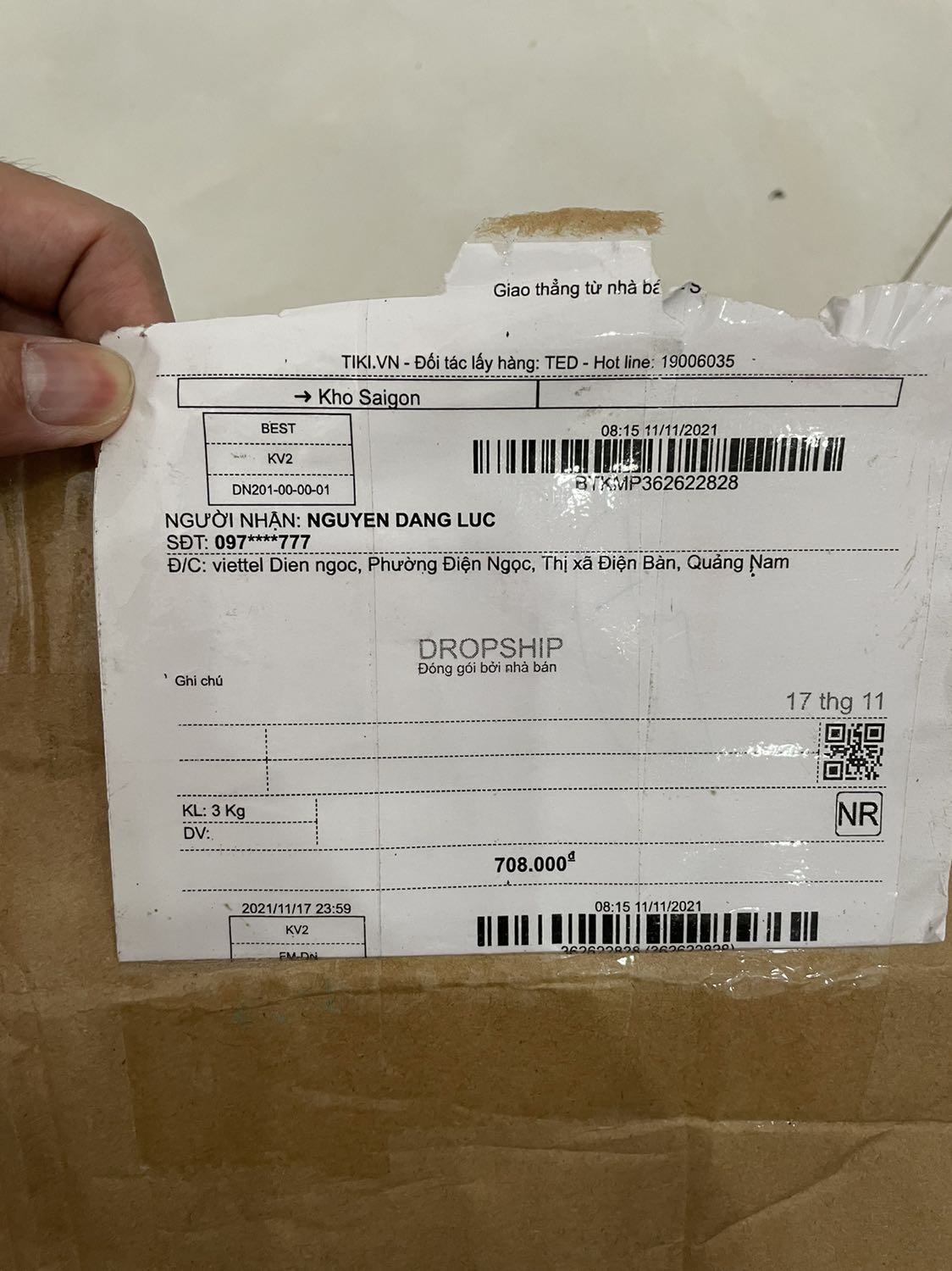 Đặt 3 bình mà giao có 1 tính tiền 3