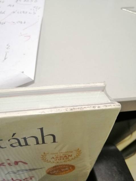 Phiên bản kỷ niệm mà lạ nhỉ, tờ giấy kỷ niệm 40 năm vắt ngang như trên hình k có. Mã QR thì bị cạo mất dù màng nhựa chưa tháo. Bìa sách bị dơ bên trong màng nhựa và góc bị cấn?