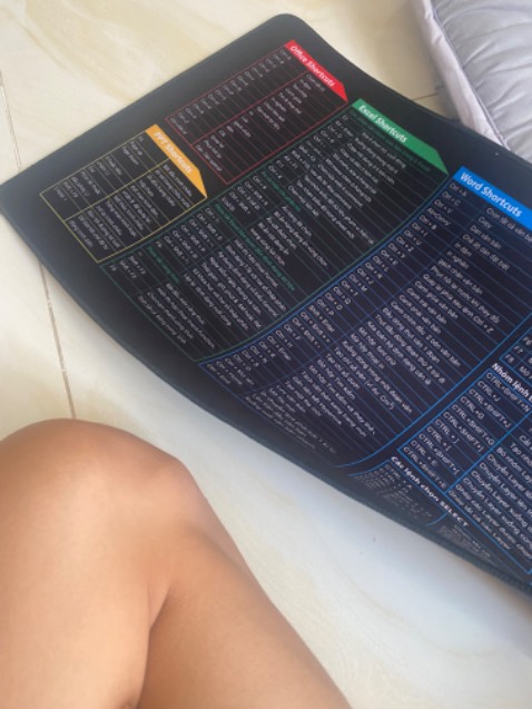 Mô tả hàng pad chuột có led, giao tấm pad chuột in bảng cửu chương