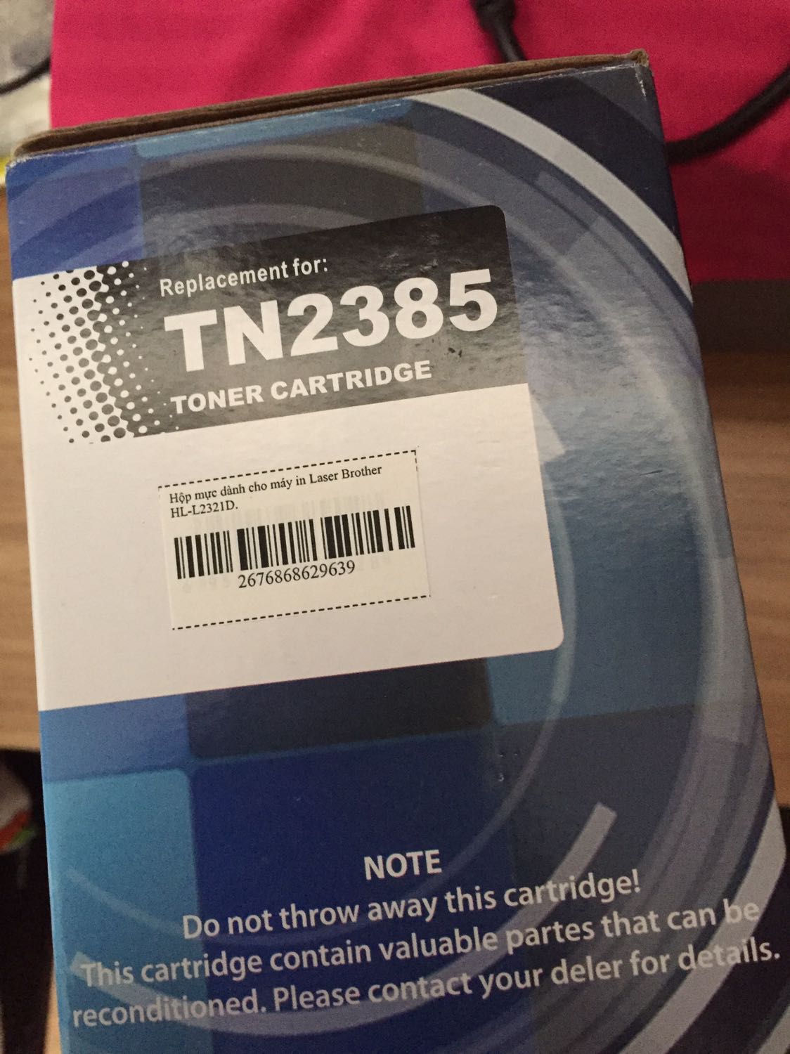 Săn được sales giá 49k 
Giá quá tốt so với mực chính hãng ~500k và mực đổ (bơm) ~140k 
Tuy nhiên xuất xứ lại từ Đài Loan 
Chưa mở seal nên chưa biết chất lượng thế nào