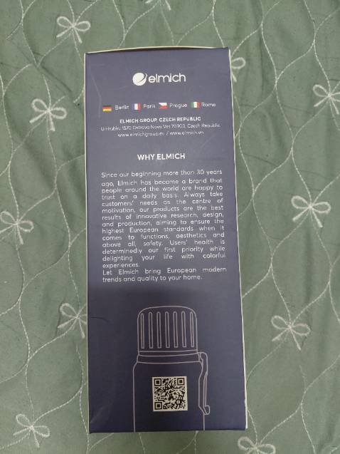 Chính hãng Elmich. Giá rẻ hơn nhiều so với *** Mall hay *** Mall. Đặt hàng và giao nhanh từ Tp.HCM về Biên Hoà chưa đầy 24 giờ. Đã *** nước sôi nhiệt độ không truyền ra thành bình như các bình giá rẻ.