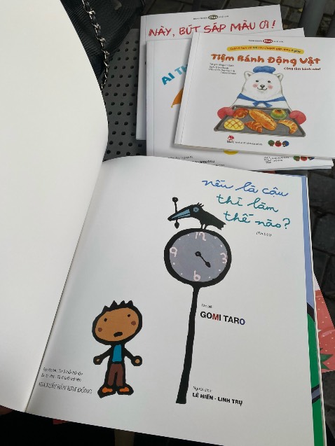 nghe về tác giả gomi taro rất nổi tiếng nên mua thử đọc cho con cuốn nay, và con rất thícg nêu ra ý kiến của mình