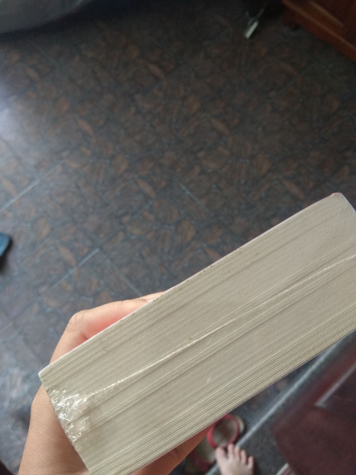 sách có seal nhưng rõ ràng là vừa mới được bọc vào, nhìn qua lớp nilon cũng thấy sách có rất nhiều vết xước, có cả vết đen sì trên giấy, sách cũng bị ố