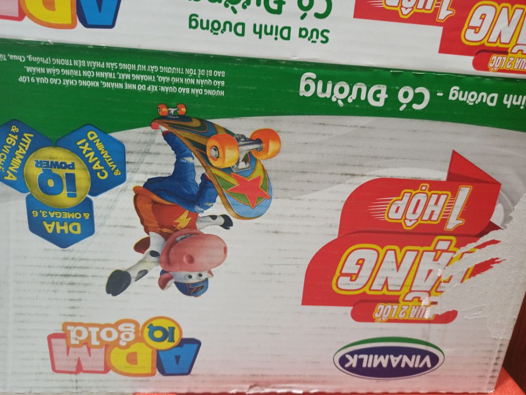 Giao hàng nhanh. Thấy thùng ghi mua 2 lốc tặng 1 hộp nhưng khi nào tặng và nhận ở đâu thì không biết