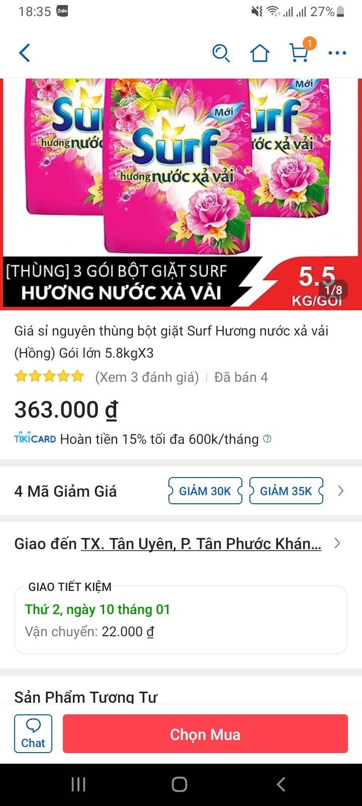 sản phẩm giao lâu lại thiếu mua 2 thùng tức 3x2 tổng 6 bịt nhưng chỉ nhận 3 bịt