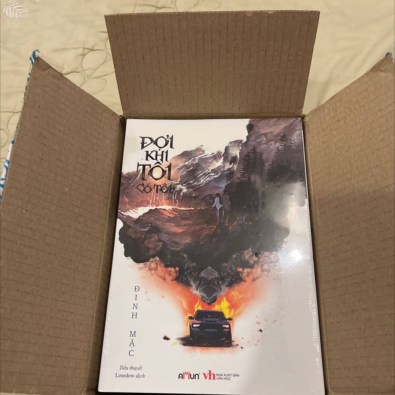 Đặt hàng mãi mà ko thấy đóng gói vận chuyển thì thấy hơi bị lo lắng, nhưng mà tiki lần này xử lý nhanh khiếp, đóng gói vận chuyển trong vòng 2 ngày là giao.   Good good
Giao nhanh siêu tốc mà lại còn nguyên vẹn ko bị móp méo sứt mẻ tí gì lun 👍👍👍
Chưa xé màng bọc nên chưa xem dc từng cuốn ntn
Truyện trinh thám của Má Mặc thì khỏi phải bàn về nội dung rồi, lun tin tưởng Má
Thấy mọi người chụp thì bìa siêu xinh nha
Lần này cho TiKi ngàn sao lun nha 🥰🥰🥰