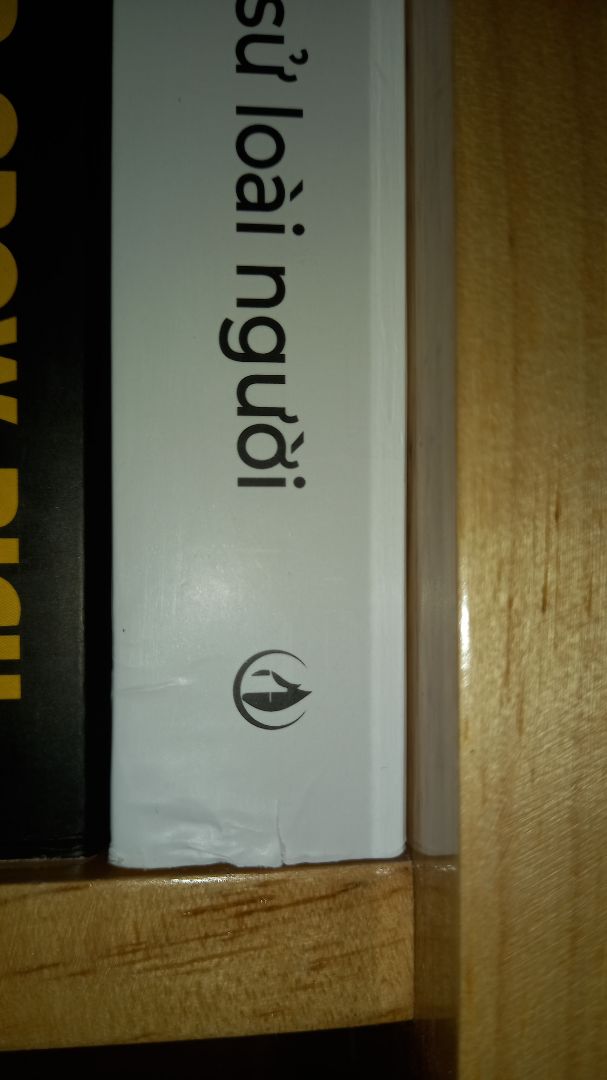 chất lượng sách tệ: bìa rách và xung quanh phần bìa bị rách bị biến dạng, nhăn các trang sách phía trong sách ngay chỗ bìa bị rách