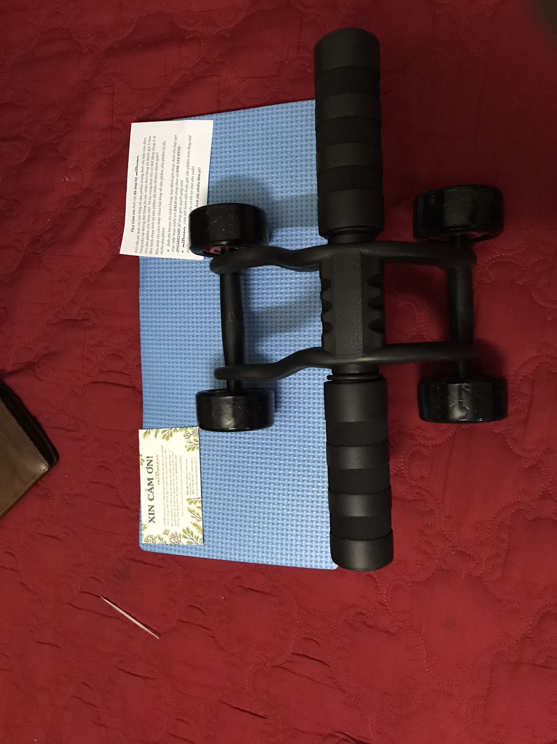 Hàng *** ok. Có thêm miếng đệm chân để tập mà shop k nói làm tí nữa mình mua riêng :)). Thank shop hàng chắc chắn ổn áp