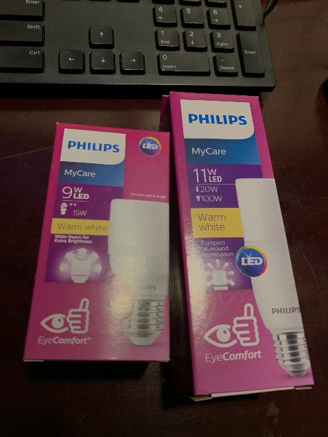 Đèn sáng dịu mắt.