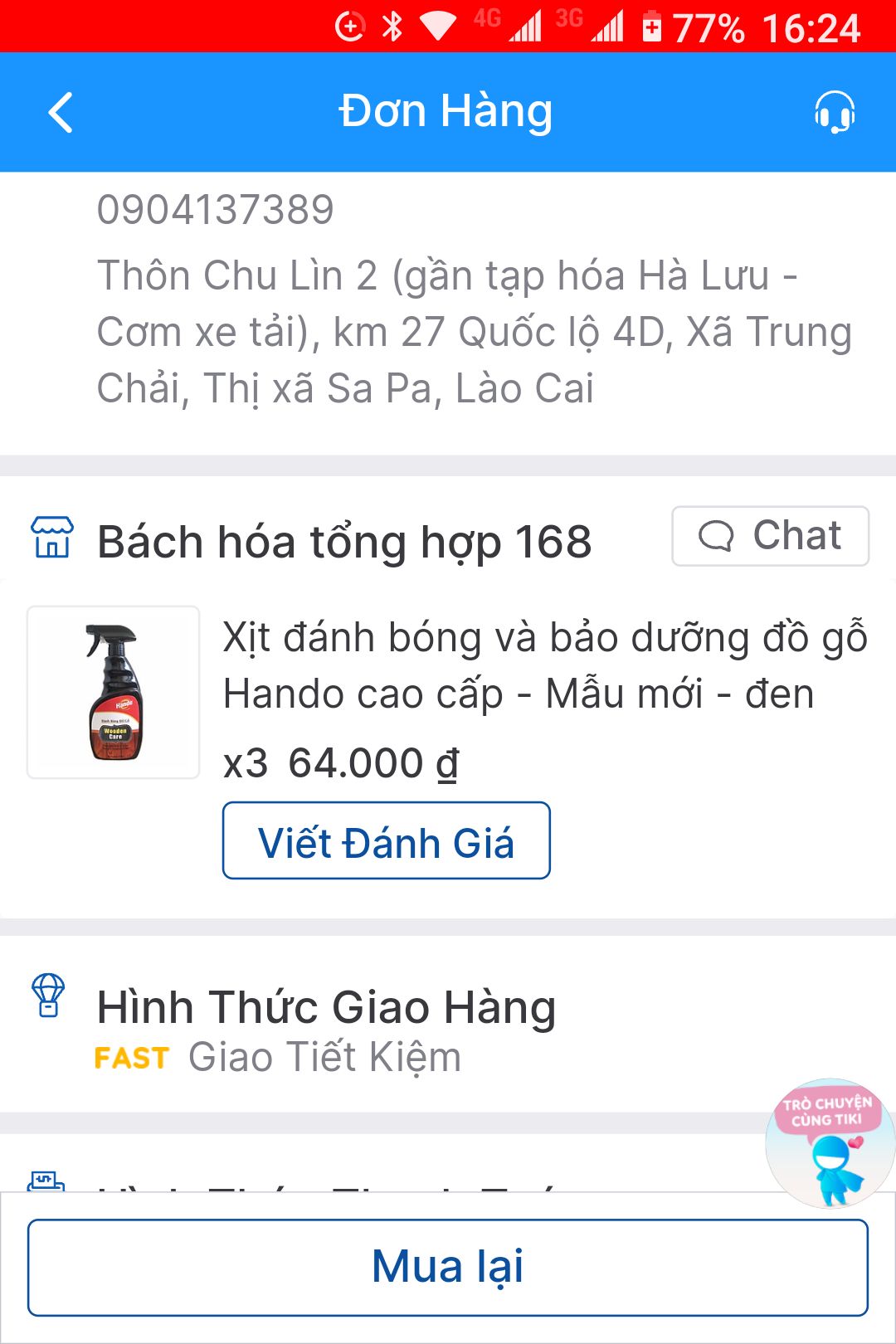 Đặt hàng bảo dưỡng đồ gỗ chuyển hàng đánh bóng da