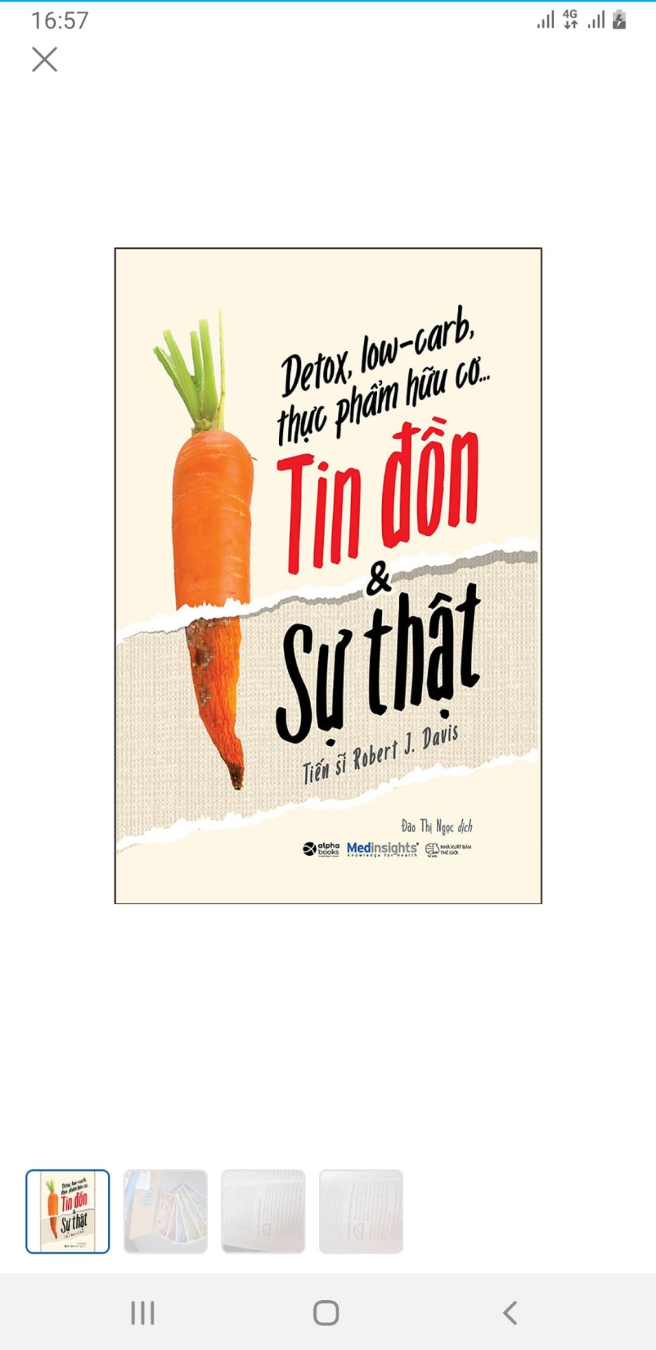 Sách có nhiều thông tin hưu ích. 
Giúp người đọc kiểm chứng lại các thông tin về ăn uống và dinh dưỡng trên mạng