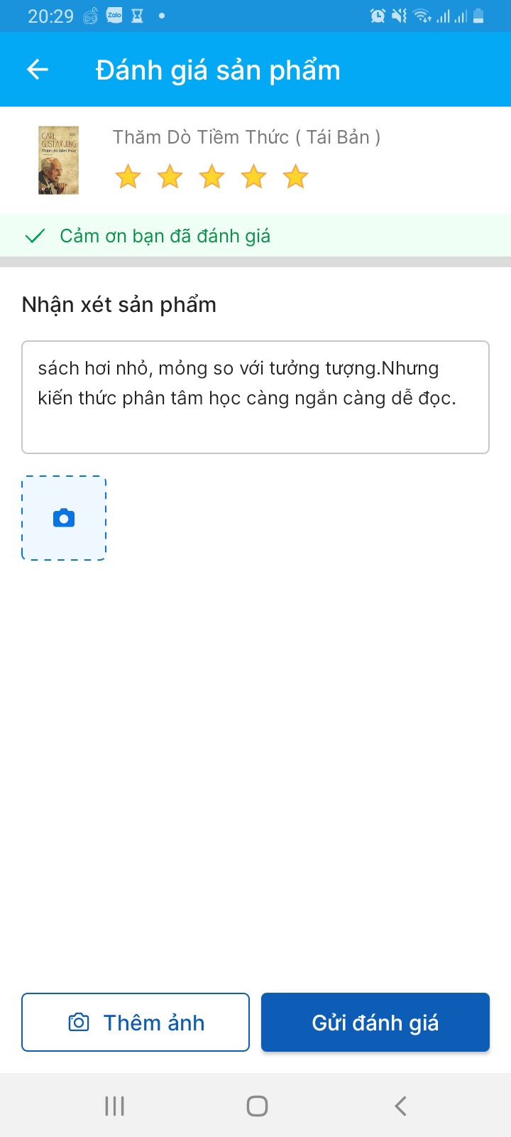 sách hơi nhỏ, mỏng so với tưởng tượng.Nhưng kiến thức phân tâm học càng ngắn càng dễ đọc.