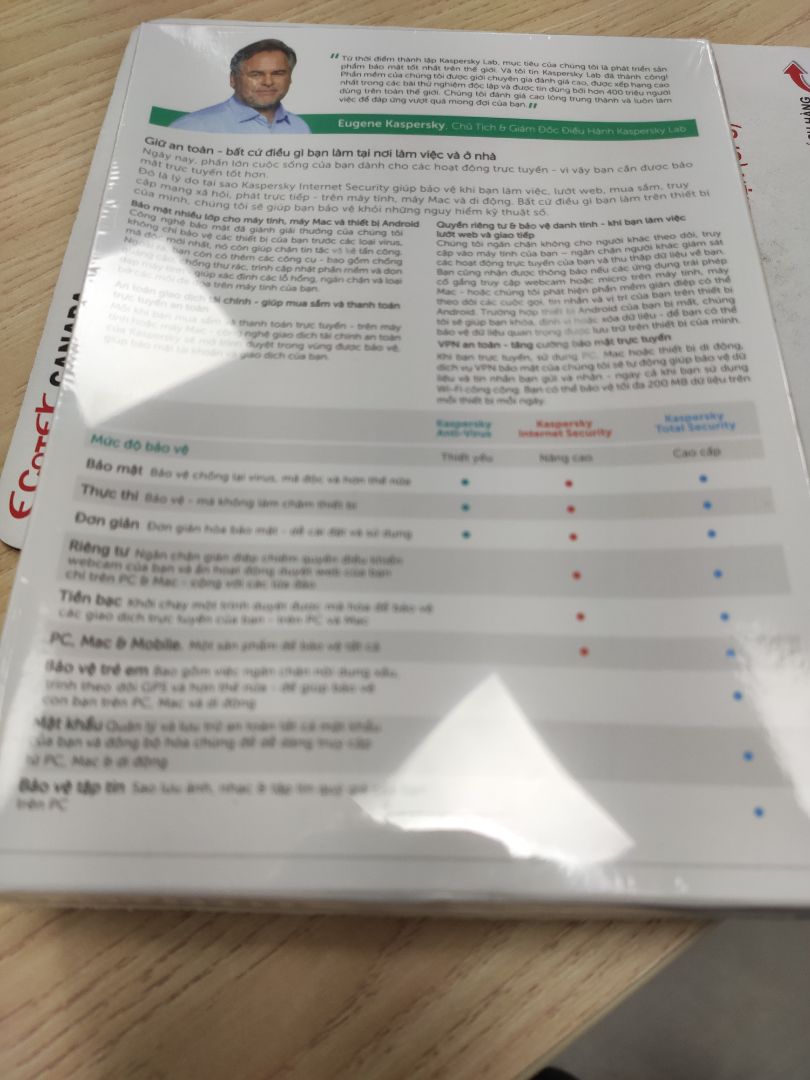 Giá quá tốt cho hàng chất lượng. Mình luôn tin dùng phần mềm diệt virus Kaspersky. Giao diện dễ dùng, chạy mượt nhanh