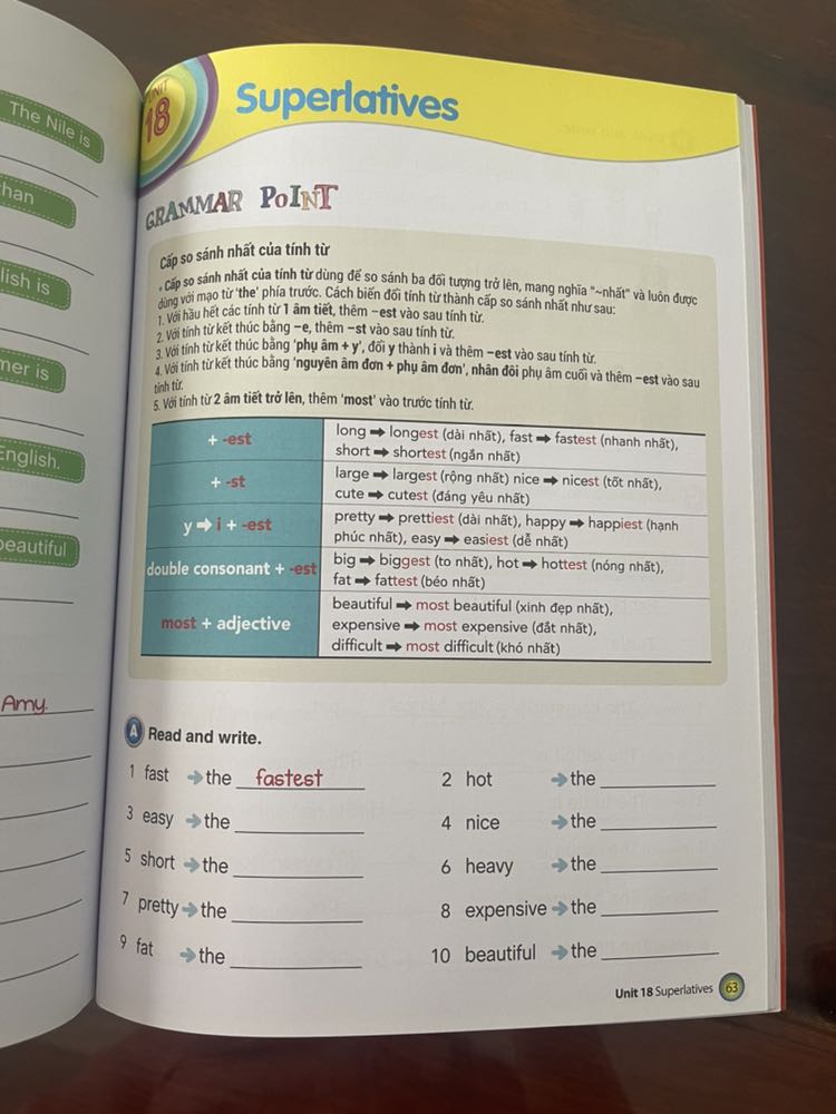 Sách in đẹp, dễ nhìn, nhiều kiến thức ngữ pháp và có bài luyện tập, đóng gói cẩn thận và giao hàng nhanh.