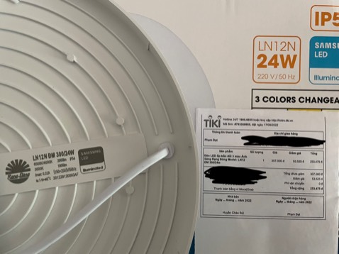 Sản phẩm là ln12 đế nhôm mà giao ln12n đế nhựa