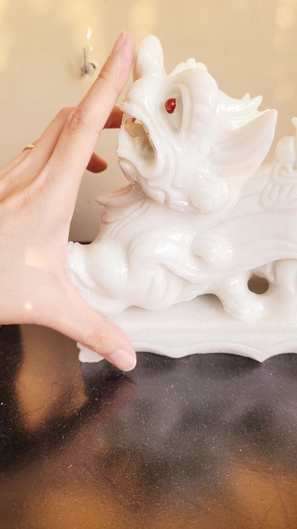 Cặp tì hưu 20cm khá to so với hình miêu tả, chất đá đẹp và chất lượng