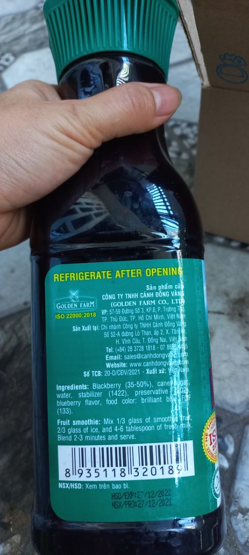 đóng gói cẩn thận, hên cái đặt giao ngay trong ngày vài tiếng thêm miễn ship, chưa uống chưa biết sao